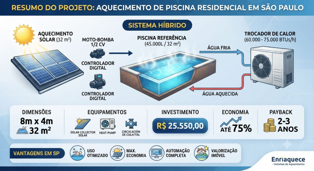 Enriaquece Projeto Aquecimento Piscina