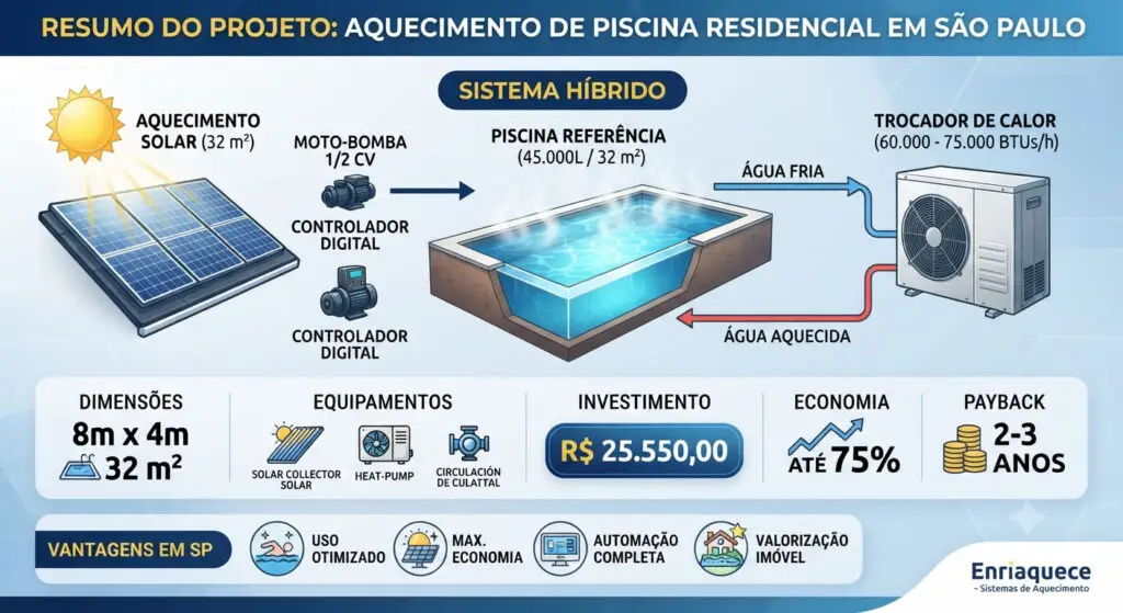 Enriaquece Projeto Aquecimento Piscina