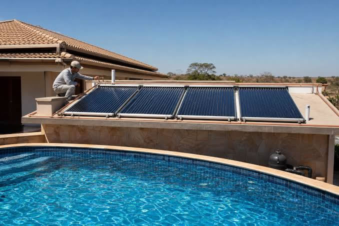 Coletores solares para aquecimento de piscina