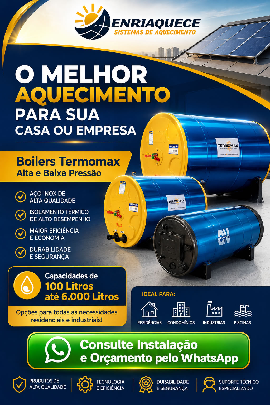 Enriaquece Boiler Termomax Whatsapp