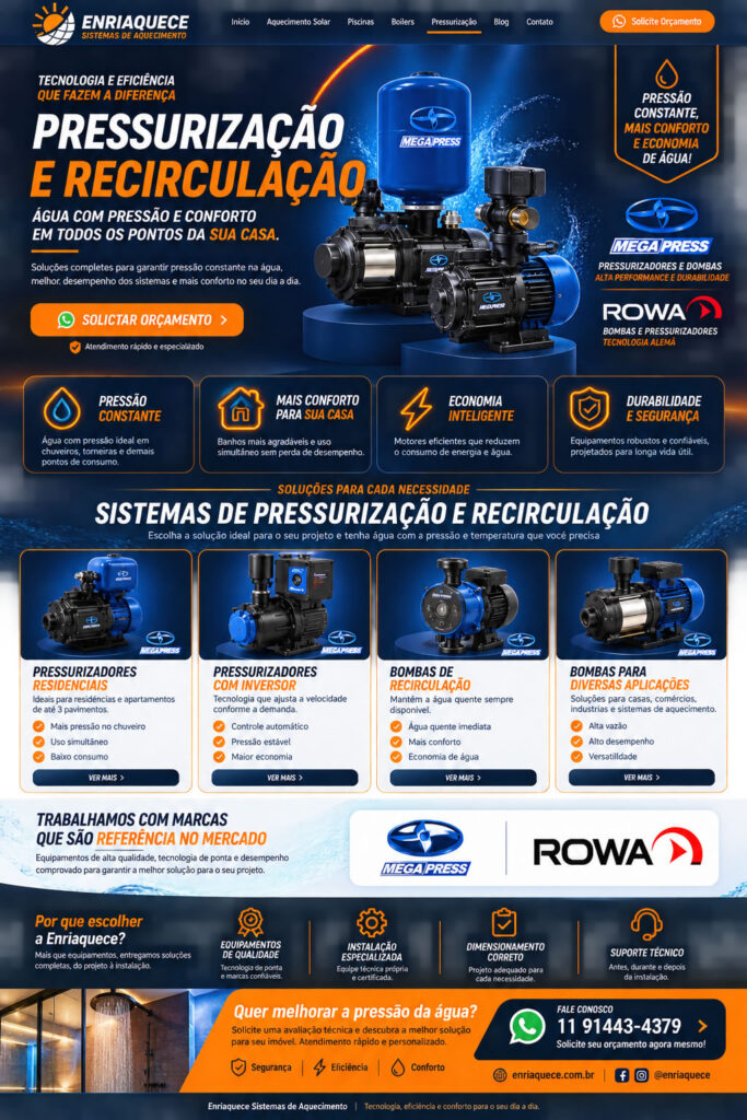 Enriaquece Pressurizador Megapress